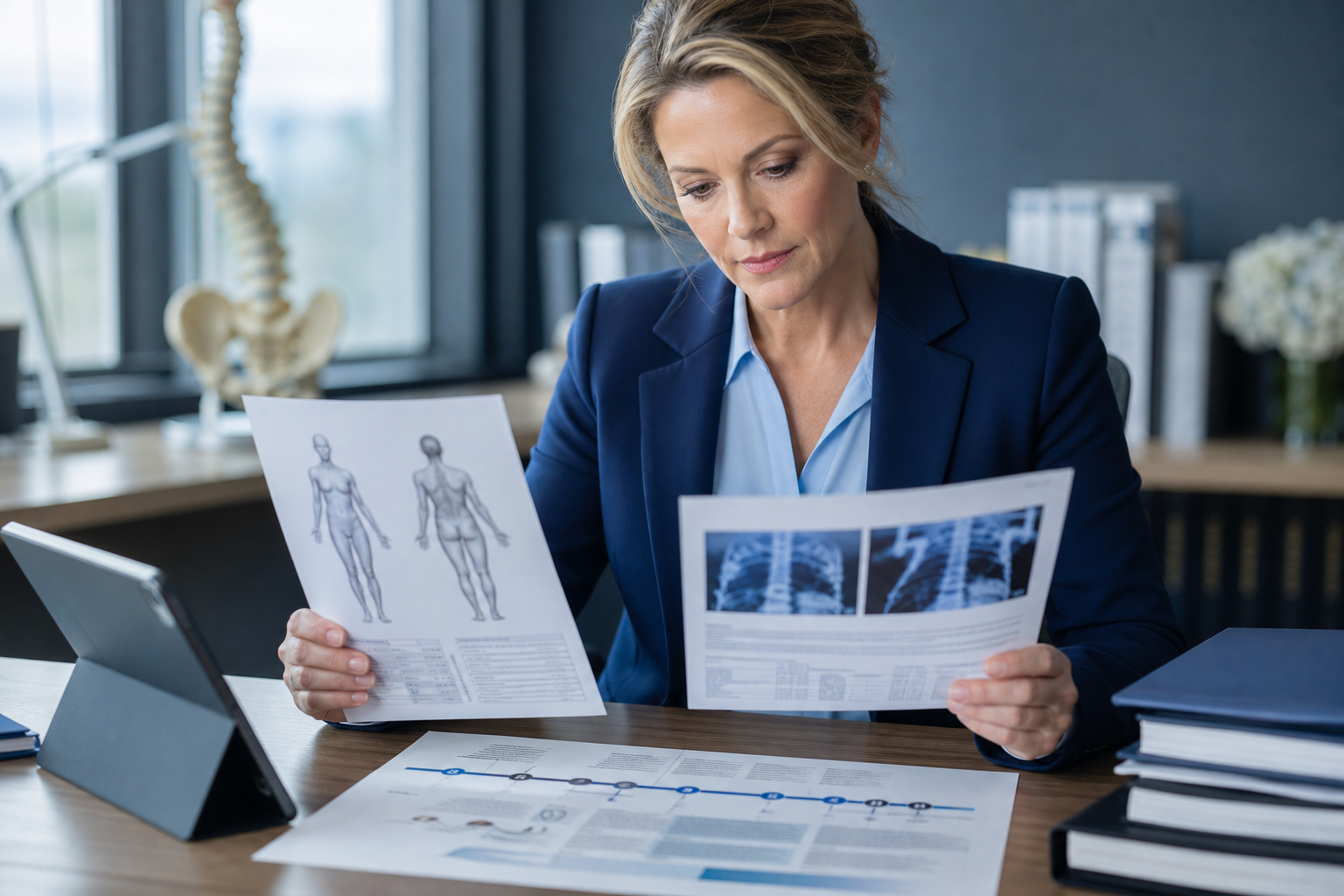 Legal nurse establishing a pre-injury clinical baseline from medical records